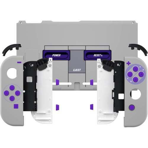 Back Plate for Nintendo Switch Console, NS Joycon Handheld Controller Housing with Full Set Buttons, DIY