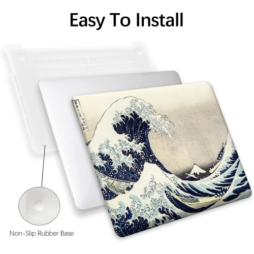 Compatible with MacBook Air 13 inch Cover, 2022-2018 Release A2179/A2337 M1 with Touch ID with Keyboard