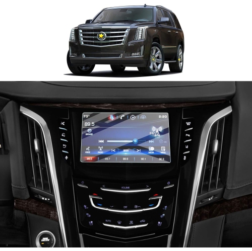 Screen Protector Foils for 2015-2020 Cadillac Escalade CUE infotainment interface 8In Navigation Display Tempered Gl