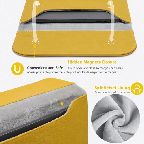 15 Inch Laptop Sleeve Bag for MacBook Air 15.3/15 M3/M2 Chip A3114 A2941 2023-2024, 15-inch Surface Laptop