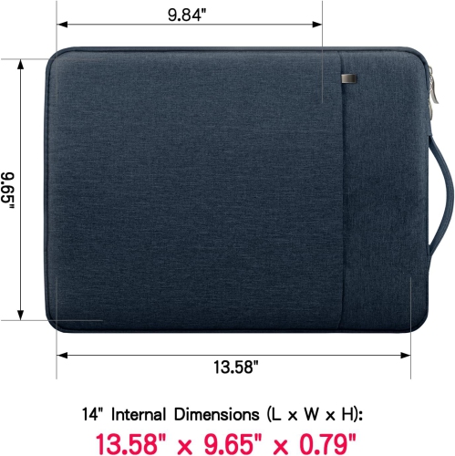 Housse pour ordinateur portatif RAINYEAR de 14 po compatible avec ordinateur portable Chromebook de 14 po, sac à main MacBook A2442 de 14
