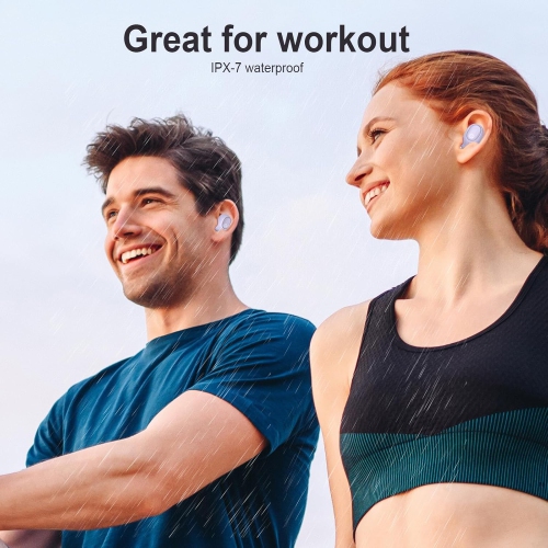 Earbuds for Small Ears Women Men, Purple Bluetooth Earbuds for Small Ear Canals, Mini Ear Buds