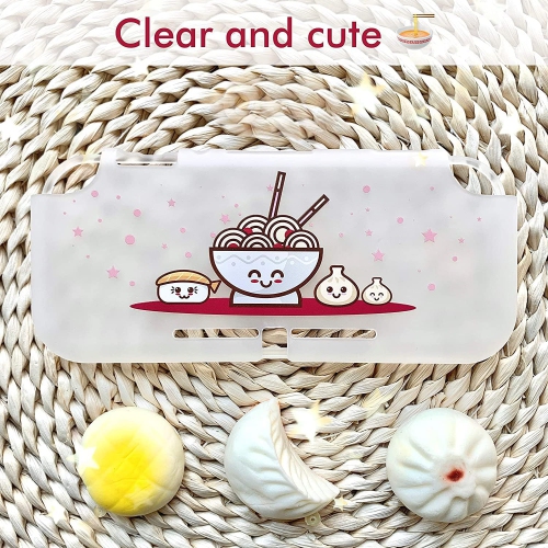 Ramen Sushi Switch Cover | Food Dumpling Noodles Japanese Cute Kawaii Pastel Case | Snap on Shell