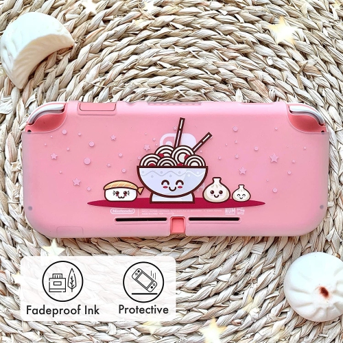 Ramen Sushi Switch Cover | Food Dumpling Noodles Japanese Cute Kawaii Pastel Case | Snap on Shell