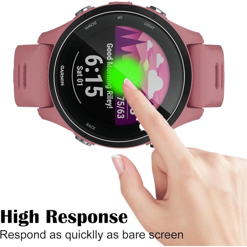 Screen Protector for Garmin Forerunner 255s/255s Music, 3 Pack 9H Hardness [Anti-Scratch] Tempered Gl