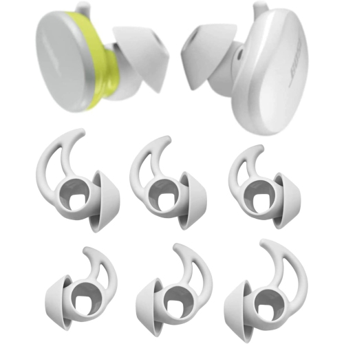 Eartips Replacement for Bose Sport Earbuds QuietComfort Noise Cancelling arbuds, S/M/L 3 Pairs Soft Silicone
