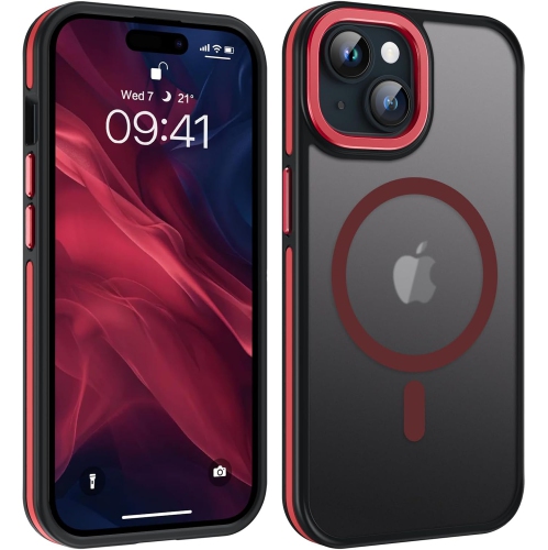 Magnetic for iPhone 15 Case, Phone Case iPhone 15 [Compatible with MagSafe] Translucent Matte TPU Anti-Slip