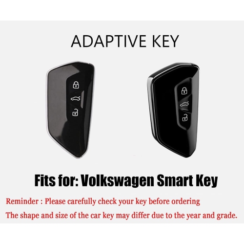 Key Fob Cover for Volkswagen VW Golf 8 Mk8 GTI GTD Seat Ateca Skoda Car Accessoreis with Keychains Soft TPU Key