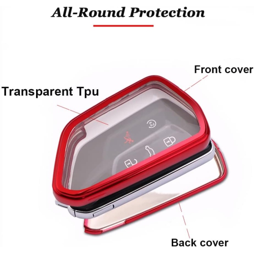 Key Fob Cover for Volkswagen VW Golf 8 Mk8 GTI GTD Seat Ateca Skoda Car Accessoreis with Keychains Soft TPU Key