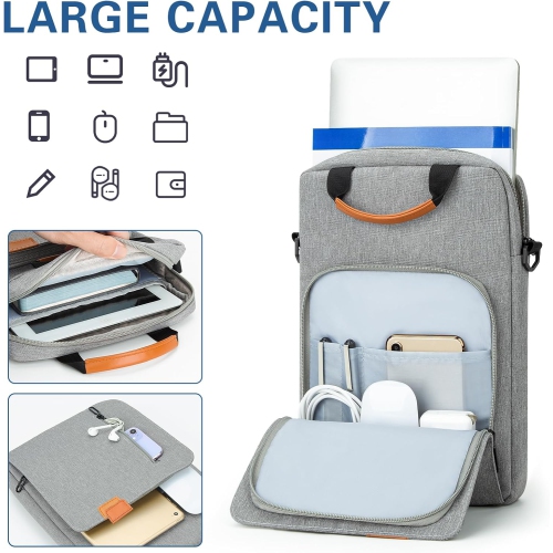 Vertical Laptop Case Computer Bag for 13-13.3 Inch MacBook Air/Pro Computer Notebook, Waterproof Protective