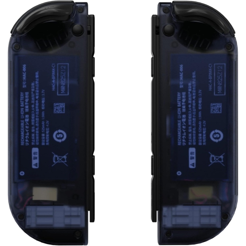 Clear Deep Ocean Blue Joycon Handheld Controller Housing with Colorful Buttons, DIY Replacement Shell Case