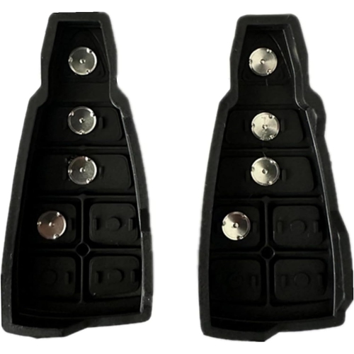 2 PCS Key Fob Cover Replacement for Chrysler, Dodge Ram, Caravan, Silicone Keyless Entry Remote Skin for Town &