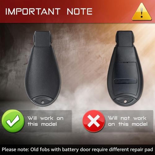 2 PCS Key Fob Cover Replacement for Chrysler, Dodge Ram, Caravan, Silicone Keyless Entry Remote Skin for Town &