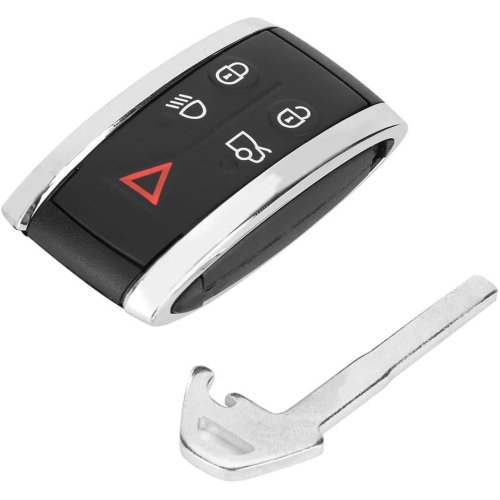 ARAMOX  Car Key Fob, Car Remote Key Fob Shell Case Replacement Fits for Jaguar Xf 2009-2012 5 Button