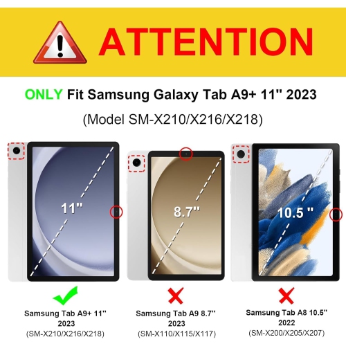 Case for Samsung Galaxy Tab A9 Plus/A9+ 5G 11 Inch 2023 Model, Ultra Thin Lightweight Soft