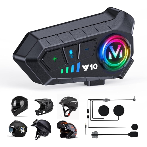 Motorcycle Helmet Bluetooth ,Motorbike Helmet Speaker,CVC Noise Cancellation Stereo Music Automatic