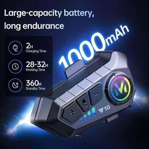 Motorcycle Helmet Bluetooth ,Motorbike Helmet Speaker,CVC Noise Cancellation Stereo Music Automatic