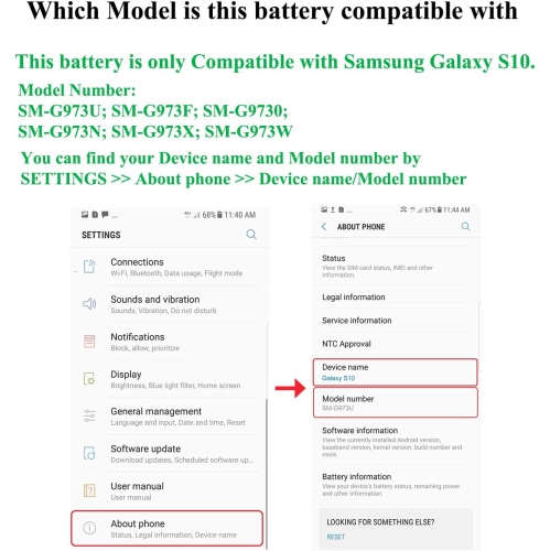 S10 y Replacement Kits for Samsung Galaxy S10 All Models with Adhesive and Repair Tool Kits