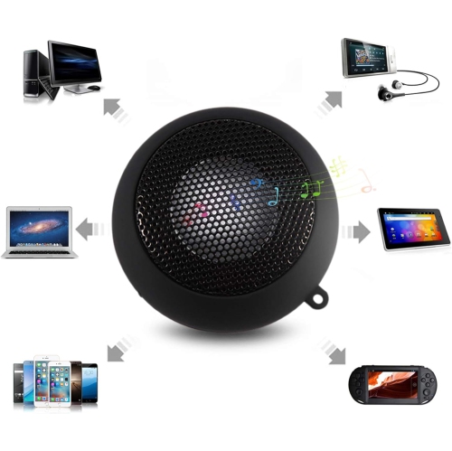 Mini Speaker, Portable Speaker with 3.5mm Audio Jack Built-in 180mAH Rechargeable y for iPod, Mobile, Phone, Pc,