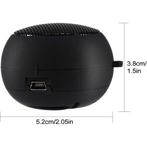Mini Speaker, Portable Speaker with 3.5mm Audio Jack Built-in 180mAH Rechargeable y for iPod, Mobile, Phone, Pc,