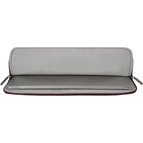 RAINYEAR 16 Inch Laptop Sleeve Soft PU Leather Case Protective Water Resistant Zipper Padded Cover Carrying Computer