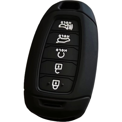 Silicone Rubber Key Fob Cover Compatible with 2017-2020 Hyundai Palisade Ix35 Solaris Azera Grandeur Ig