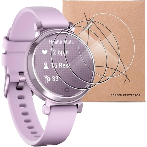 Protecteur d'écran pour Lily 2 de Garmin, paquet de 3 pellicules de protection d'écran auto-réparatrices en TPU souple à bords incurvés de 3D [NON