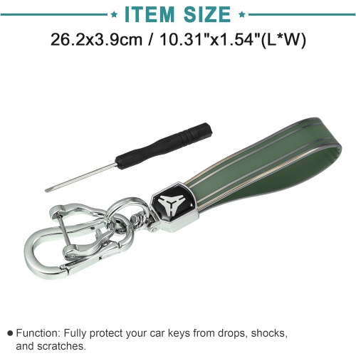 Étui protecteur porte-clés porte-clés sans clé, étui rigide, compatible avec Ford Fusion avec porte-clés - Paquet de 1 vert