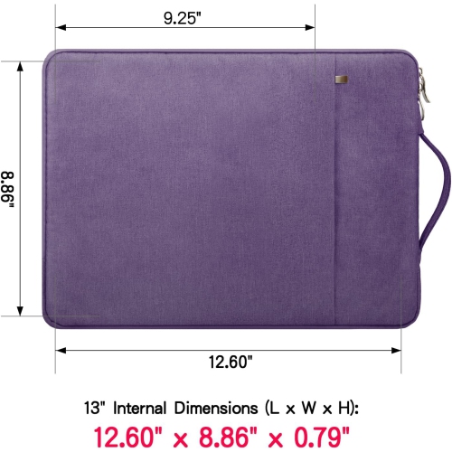 RAINYEAR 13.3 Inch Laptop Sleeve Compatible with M1 M2 MacBook Pro 14" A2442, 13.6" A2681, 13.3 Air Pro A2338 A2337 &