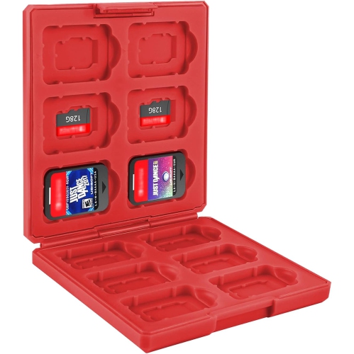 Étui de jeu compatible avec Nintendo Switch NX/NS, étui de transport protecteur rigide avec 12