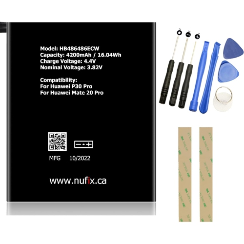 y Replacement for Huawei P30 Pro/Mate 20 Pro 4200mAh Compatible Replacement y Kit HB486486ECW P30 Pro
