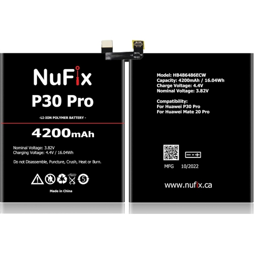 y Replacement for Huawei P30 Pro/Mate 20 Pro 4200mAh Compatible Replacement y Kit HB486486ECW P30 Pro