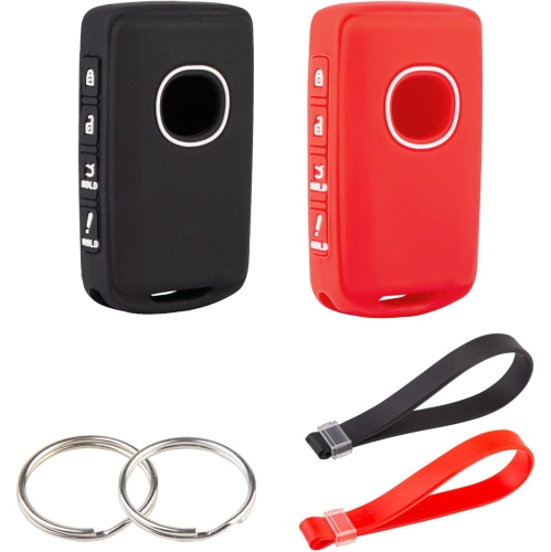 BE for Mazda Key Fob Cover, Mazda 3 Silicone Key Protector avec porte-clés compatible avec Mazda 2023 2022 2021 2020 2019