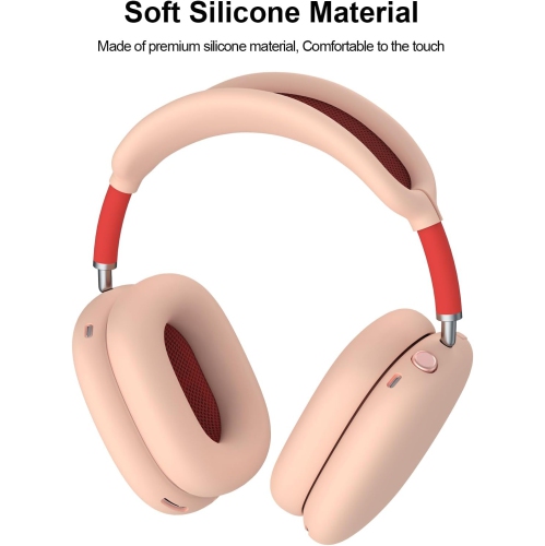Étui pour AirPods Max, étui pour coussinets d'oreilles/couvre-oreillettes/couvre-tête pour écouteurs AirPods Max, silicone souple