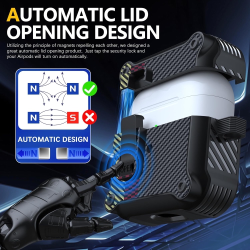 for Airpods 3rd Generation Case with Secure Lock , Full Body Shockproof Hard Shell Protective, AirPods 3