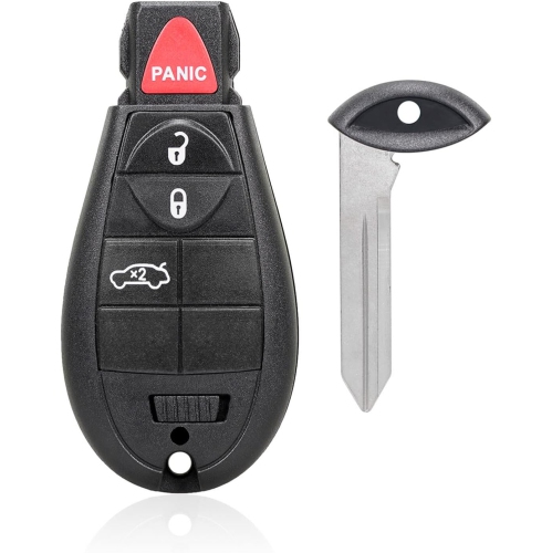 4 Buttons Replacement Keyless Remote Car Key Fob Black for 2013-2016 Dodge- M3N32297100
