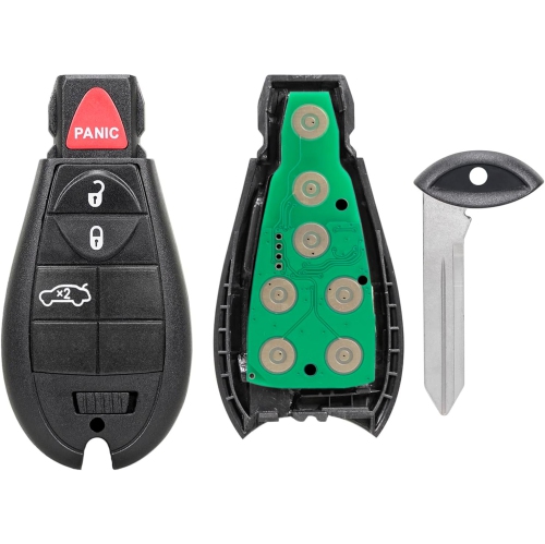 4 Buttons Replacement Keyless Remote Car Key Fob Black for 2013-2016 Dodge- M3N32297100