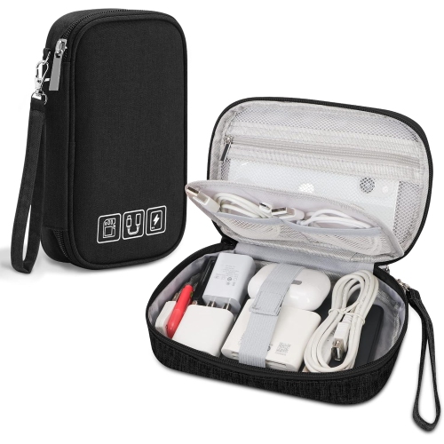 Organisateur électronique de l'étui, pochette de rangement pour câble de voyage, étui de transport tout-en-un portatif pour accessoires électroniques