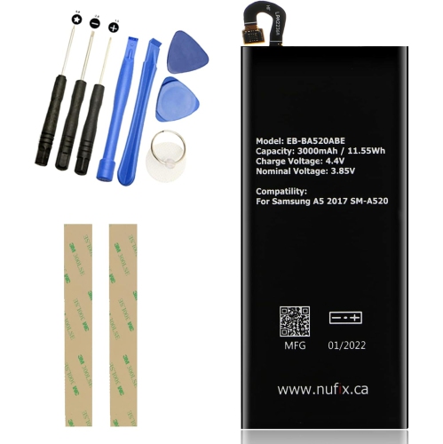 y Replacement for Samsung A5 2017 3000mAh Compatible Replacement y EB-BA520ABE EB-BA520ABA SM-A520W