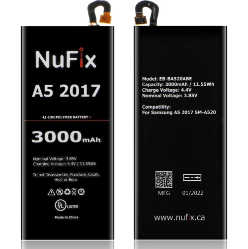 y Replacement for Samsung A5 2017 3000mAh Compatible Replacement y EB-BA520ABE EB-BA520ABA SM-A520W