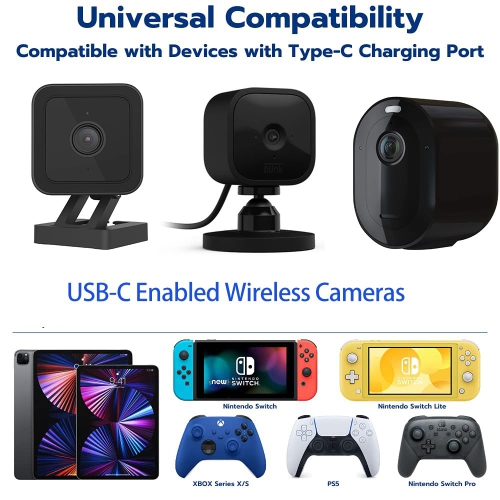 2 Pack 16.4Ft/5M Long USB C Cable, Durable USB A to USB C Charging and Data Sync Cord, Power Extension Cable for Any