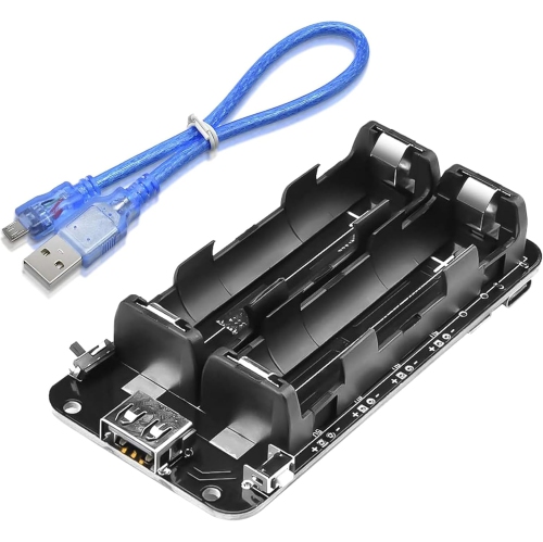 1865O y Holder Double Li-ion V8 y Shield ro USB 5V/3A 3V/1A Power Bank y Charging Module