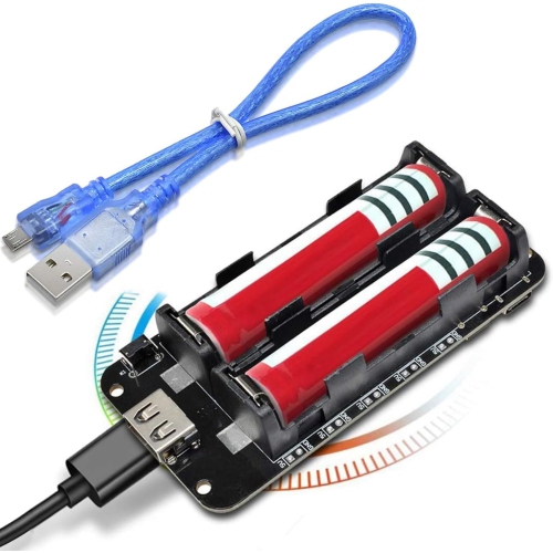 1865O y Holder Double Li-ion V8 y Shield ro USB 5V/3A 3V/1A Power Bank y Charging Module
