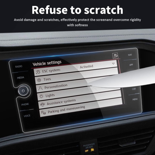 Protecteur d'écran de navigation 8 po pour VW Volkswagen Jetta 2021 2022 2023 2024 Accessoires 2019 2020 et pour VW