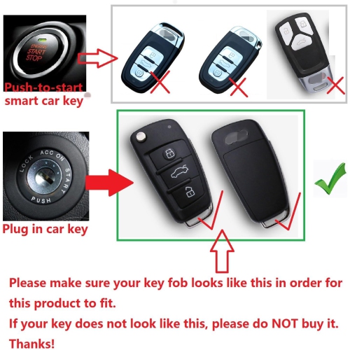 Soft TPU Case Cover Protector Case for Audi Flip Car Remote Key Fob Cover for Audi A1 A3 A4 A6 A8 Quattro Q2