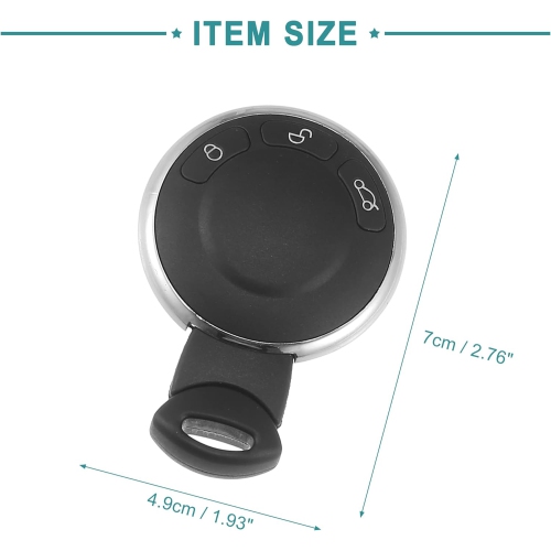 315MHz Keyless Entry Remote Key Fob Fit for Mini Cooper - Pack of 1 Black