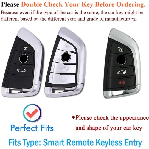 Key Fob Cover for BMW 3 Series 2020 2021 X3 X1 M5 Series 5 6 7 Keyless Remote Keychain Holder Full Protection