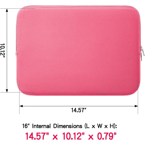 RAINYEAR 16 Inch Laptop Sleeve Protective Soft Case Padded Zipper Cover Computer Bag Specially Compatible with 2021