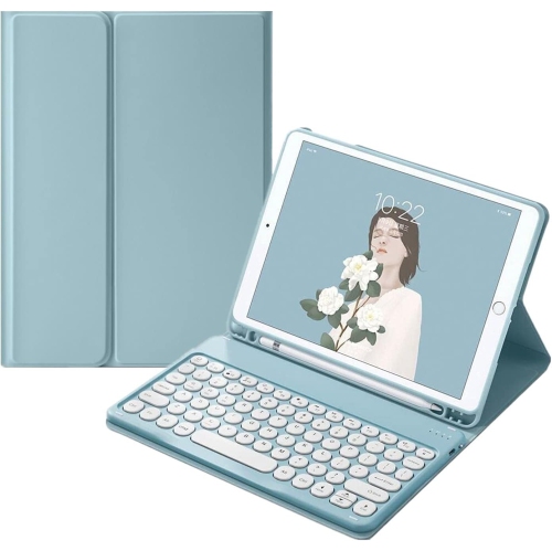 Keyboard Case Compatible with iPad Pro 11 inch 4th 3rd 2nd 1st Generation Keyboard Case Cute Round Key Color Keyboard