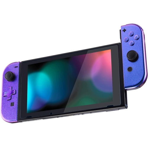 Chameleon Purple Blue Joycon Handheld Controller Housing w/Full Buttons, DIY Replacement